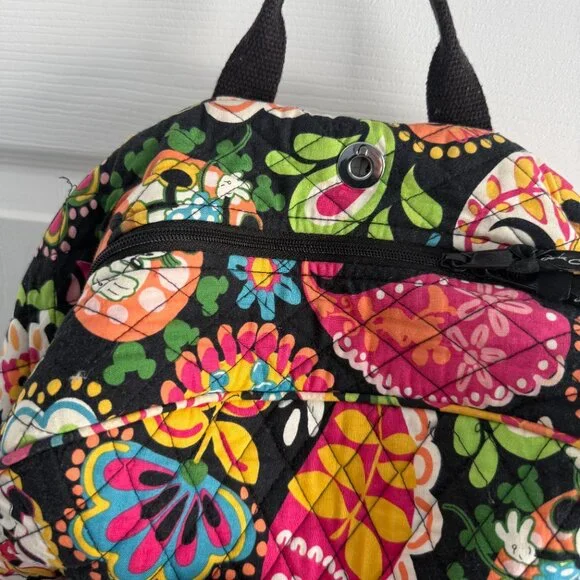 Vera Bradley Disney Parks Midnight With Mickey Campus Backpack Retired RARE - Picture 12 of 16